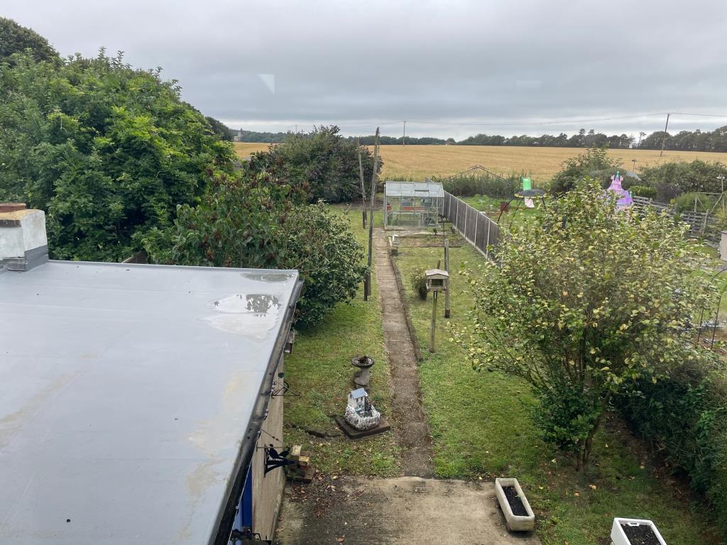 Lot: 53 - THREE-BEDROOM SEMI-DETACHED HOUSE WITH COUNTRYSIDE VIEWS - View from first floor rear window